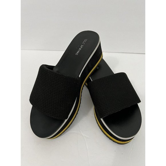 Call It Spring Shoes - Larelasien Platform Sandals Call It spring Black Sides Size 8